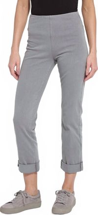 Lyss&eacute; Boyfriend Denim Pants In Antique Wash Dark Grey