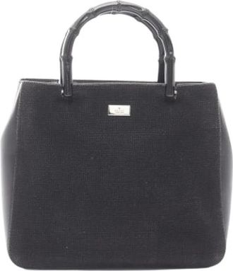 Gucci Pre-owned Lederen Handtas - Dames - Vintage Handtas - Zwart - ONE Size - Leer - Vintage