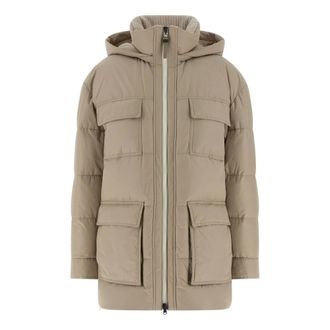 Brunello Cucinelli Dames, Jassen, Beige, Maat: 2XS Katoen