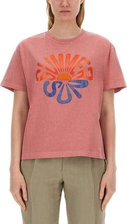 Paul Smith Summer Sun Print T-Shirt-Donna