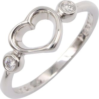 Tiffany & Co. Silver Clear Platinum 950 Band Ring (Pre-Owned)