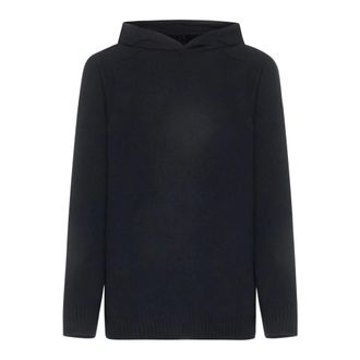 D4.0 Hoodies & sweatvesten, Heren, Zwart, XL, Wol, Virgin Wool Hoodie