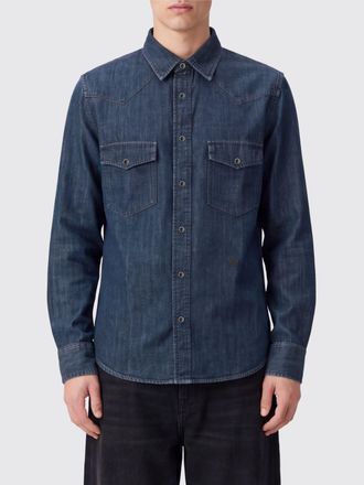 Jacob Cohen Camicia in cotone a maniche lunghe con collo francese e tasche a toppa