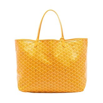 Goyard Bolso Tote Vintage Pre-owned con Estampado de Firma - Pre-owned - Mujer - Amarillo - ONE SIZE