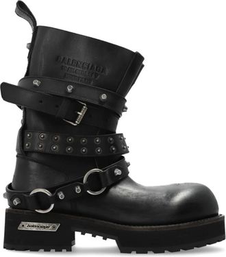 Balenciaga Venom City Bootie - Dames - Enkellaarsjes - Zwart - 41 EU - Leer - Schoenen