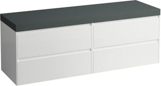 Laufen Lani Encimera De Lavabo Gris Tr&aacute;fico Incl. Mueble Bajo - Laufen