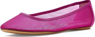 Franco Sarto Christina2 Ballerina/Skimmer Shoes Womens Flat Shoes Fuchsia Mesh Fabric : 7.5 M