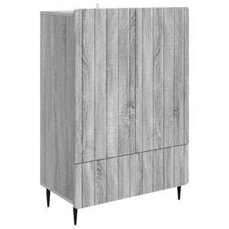 vidaXL Aparador Gris Sonoma 66 X 34,5 X 97 Cm Madera De Ingenier&iacute;a Vidaxl