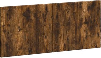 vidaXL Cabecero Montada En La Pared Breda Roble Ahumado Vidaxl