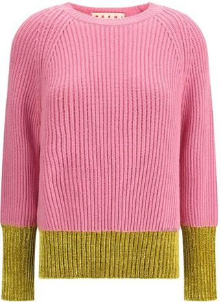 Marni Color block wool Womens Sweater