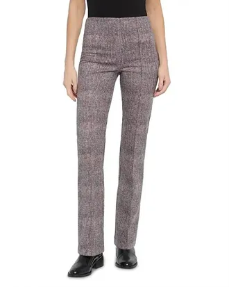 Lyss&eacute; Elysse High Rise Straight Leg Pants In Sublime Plush Plaid