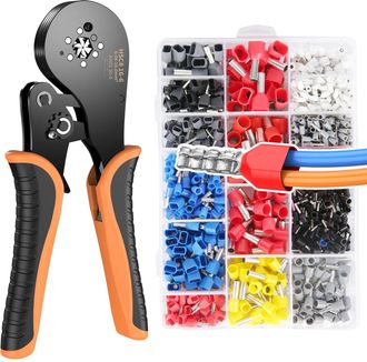 OEM Herramienta De Crimpado De Alta Precisi&oacute;n Con Trinquete Autoajustable, Naranja/negro