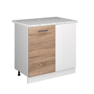 Vicco Mueble Esquinero Universal R-line, Sonoma, 86 Cm Con Puerta, Con Encimera Vicco
