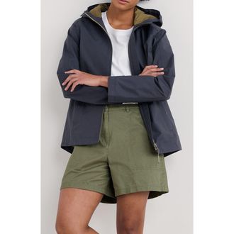 Seasalt Cornwall Waterway Hooded Waterproof Jacket in Inkwell at Nordstrom, Size 16 Us