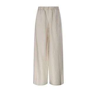 Max Mara Wide Trousers, female, Beige, Size: XS Oro Pants
