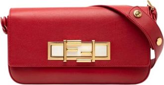 Fendi Pre-owned Shoulder Bags, female, Red, Size: ONE SIZE Pre-owned Vintage Shoulder Bag