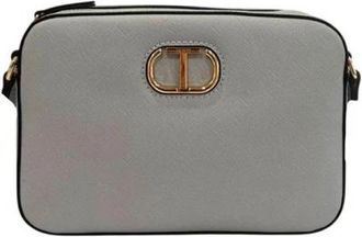 Twinset Crossbodytas met logo detail - Dames - Schoudertassen - Blauw - ONE Size - Tassen