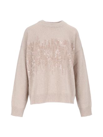 PESERICO Soft-Fit Sequin Knit Sweater