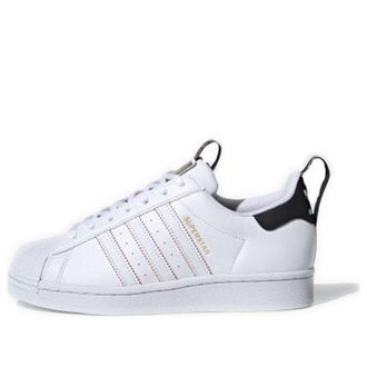adidas Superstar White Black Heel FW6775