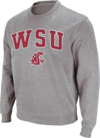 Colosseum Mens Colosseum Heather Gray Washington State Cougars Arch & Logo Crew Neck Sweatshirt at Nordstrom, Size Xx-Large