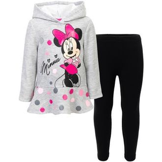 Disney Hoodie & Leggings Set in Heather Grey at Nordstrom, Size 24M