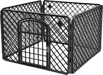 OEM Corral Para Perros 90x90x60cm Negro