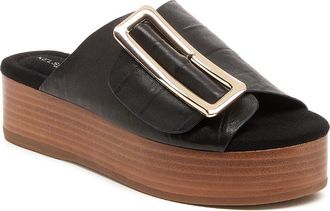 Kelsi Dagger Dover Woven Platform Sandal in Black at Nordstrom, Size 7.5