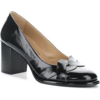 FLY London Meiz Block Heel Pump in Black Nappalak at Nordstrom Rack, Size 10-10.5Us / 41Eu