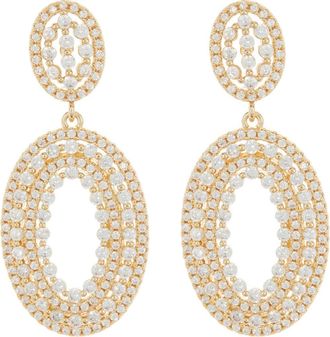 Sterling Forever Eira CZ Drop Earrings in Gold at Nordstrom Rack