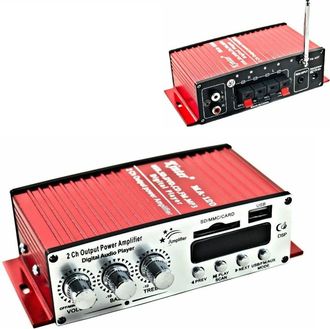 Trade Shop Trade Shop - 12v Usb Amplificador De Audio Mp3 Home Car 2-channel 40w Control Remoto Ma120