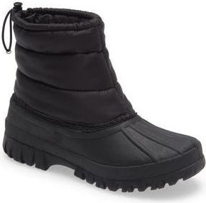 Loeffler Randall Puffer Duck Boot in Black/Black at Nordstrom Rack, Size 7