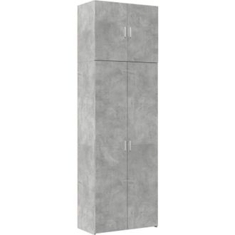 vidaXL Aparador Alto Madera De Ingenier&iacute;a Gris Hormig&oacute;n 80x42,5x249 Cm Vidaxl