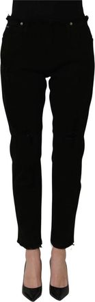 Dolce & Gabbana Dames, Jeans, Zwart, Maat: XS Denim