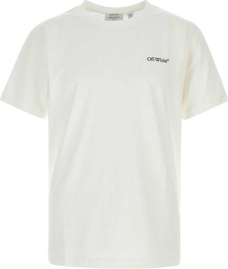 Off-white White Logo Crew Neck T-Shirt