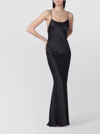 Andamane ninfea dress low back ruched draping