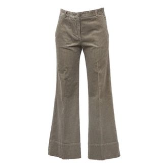 Ql2 Quelledue QL2 Quelledue, Dames, Broeken, Grijs, Maat: XS Katoen