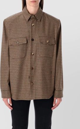 Saint Laurent houndstooth overshirt