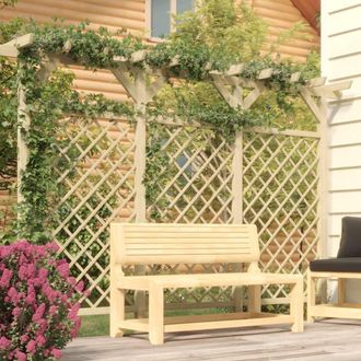 vidaXL Vidaxl - Valla De Jard&iacute;n Con P&eacute;rgola Madera Pino Impregnada 300x50x200cm
