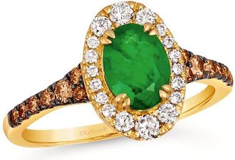 Le Vian Ladies Costa Smeralda Emeralds Rings set in 14K Honey Gold