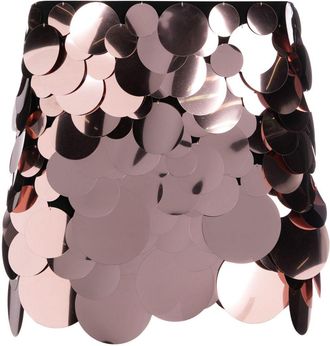 The Attico sequin-embellished mini skirt - women - Polyamide/Spandex/Elastane/Polyester/Polyester/Spandex/Elastane/Rayon - 38 - Black