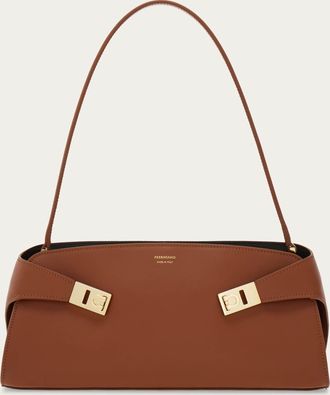 Ferragamo Women East-West Hug shoulder bag Brown