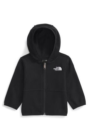 The North Face Glacier Fleece Zip Hoodie in Tnf Black at Nordstrom, Size 12-18M