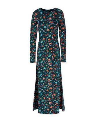 8 by YOOX PRINTED JERSEY LONG DRESS