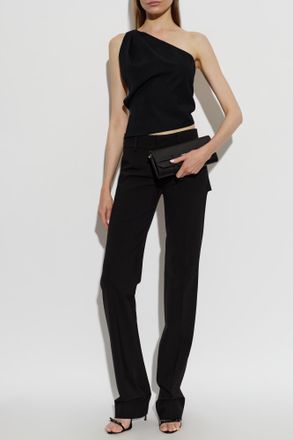 Dsquared2 Wool One-shoulder Top, Womens, Black