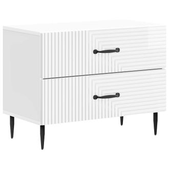 vidaXL Armario De Noche Con Caj&oacute;n Brillante 62 X 34,5 X 47,5 Cm Vidaxl
