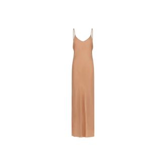 Roberto Cavalli Maxi Slip Dress - Dames - Avondkleed - Roze - L - Kleedjes