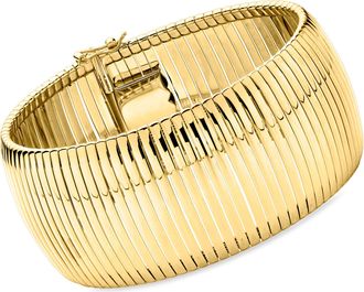 Ross-Simons Italian 14kt Yellow Gold-Plated Cleopatra Bracelet