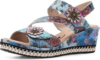 L'Artiste by Spring Step Blissful Womens Wedge Shoes Navy : EU 42 (US Womens 10.5-11) M, Leather/Rubber