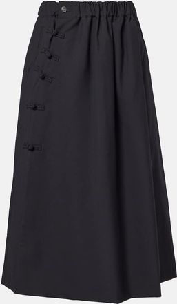 Comme Des Garçons Wool midi skirt