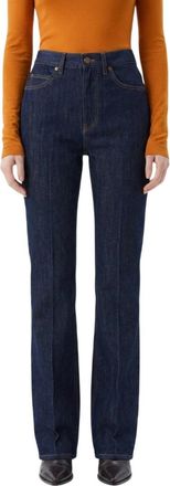 Saint Laurent Dark Blue High Rise Jeans